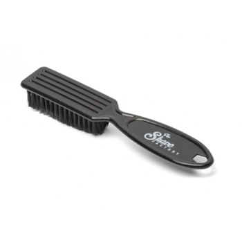 Perie Fade din plastic pentru curatat cutite neagra, Shave Factory Perie Fade din plastic pentru curatat cutite neagra, Shave Factory