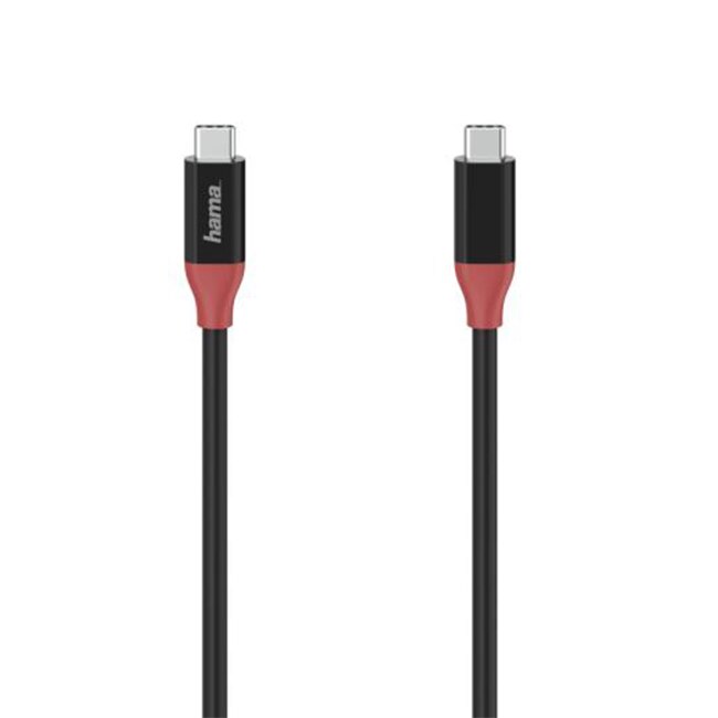 Cablu de date Hama Essential Line USB4 Gen3 USBC tata- tata 40Gbits Negru