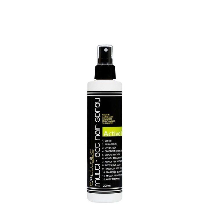 Tratament pentru par, Multi Act Hair Spray Active 12 , Exclusive Professional,200 ml