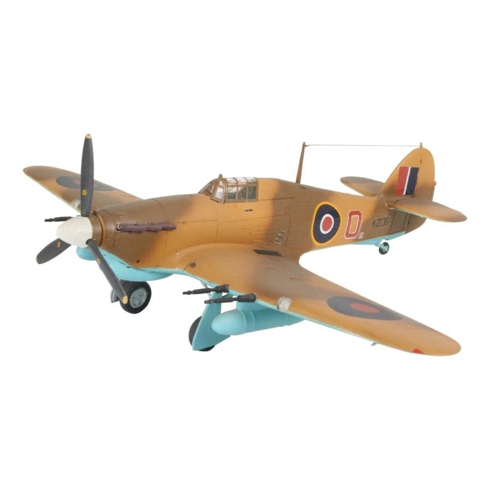 Macheta aeromodele Zvezda Hawker Hurricane IIC British Fighter snap-fit 1:72 ZVEZ 7322