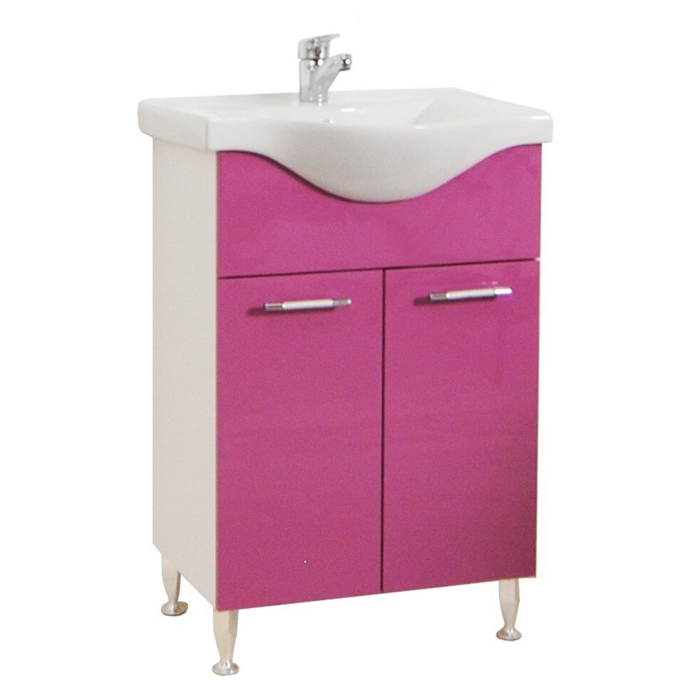 Baza si lavoar Badenmob , seria 153 , 60x81cm , Violet