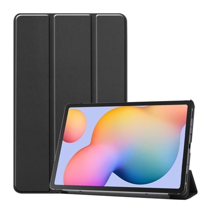 Gigapack álló, bőr hatású flip tok Samsung Galaxy Tab S6 Lite 10.4 WIFI (SM-P610) készülékhez, fekete