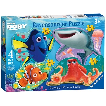 Puzzle Ravensburger - Disney, In cautarea lui Dory, 4 in 1, 10/12/14/16 piese Puzzle Ravensburger - Disney, In cautarea lui Dory, 4 in 1, 10/12/14/16 piese