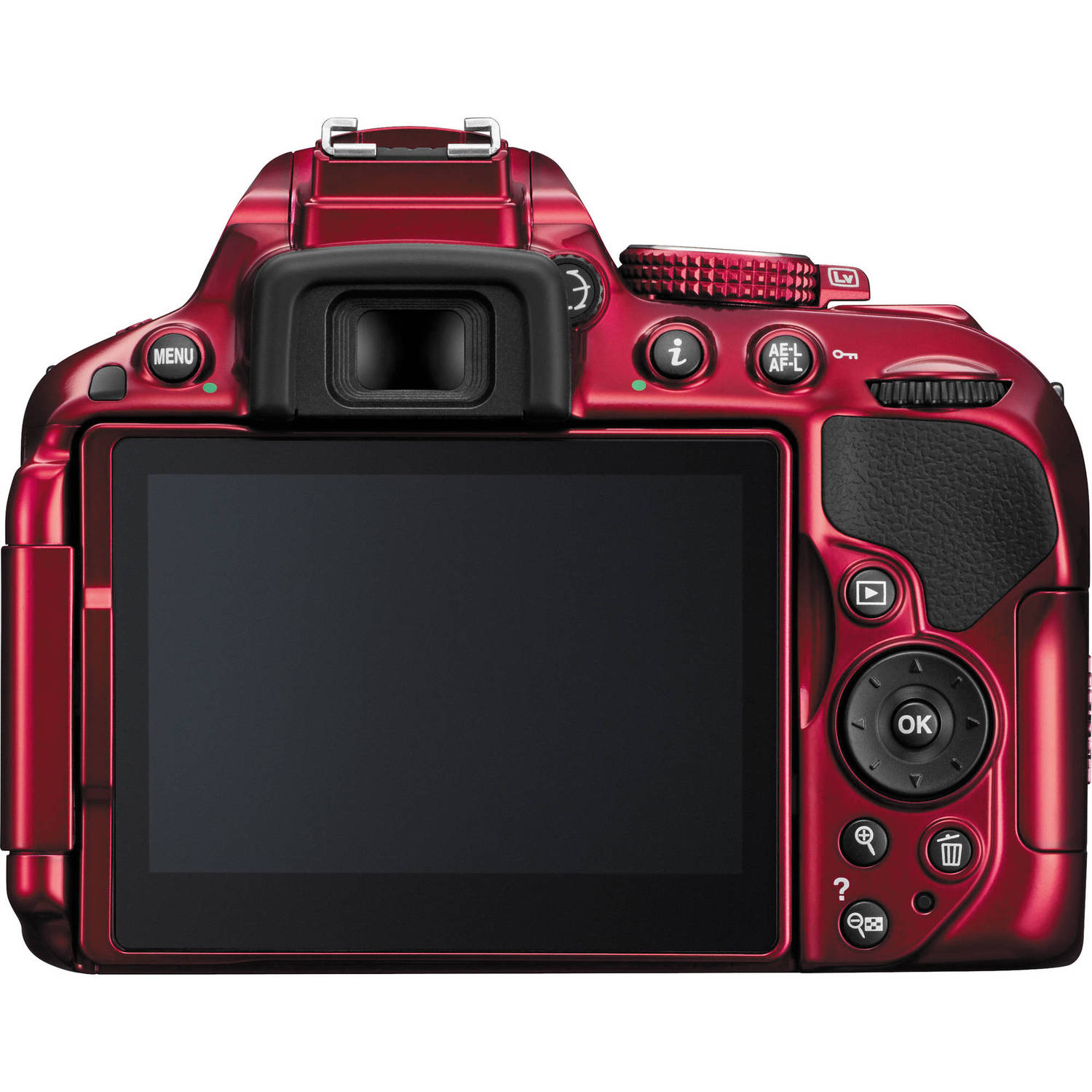Aparat foto DSLR Nikon D5300, 24.2 MP Red + Obiectiv AF-P 18-55mm