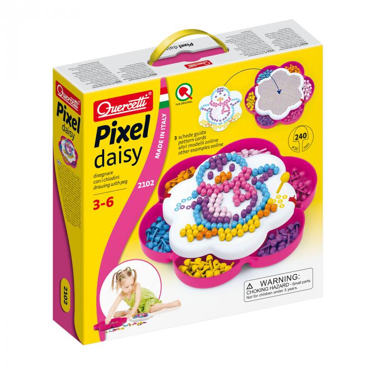 Set de joaca Quercetti Fanta Color Daisy Mozaic imagini, model 2, 240 piese