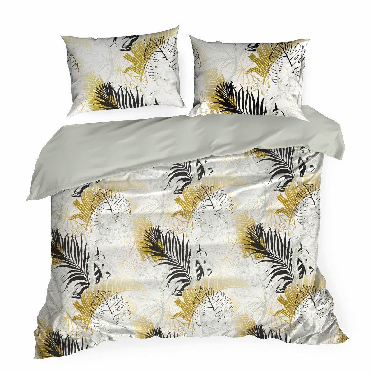 Set Lenjerie de Pat, Bumbac satinat, Eurofirany, NIKA, 200x220 jungla multicolor