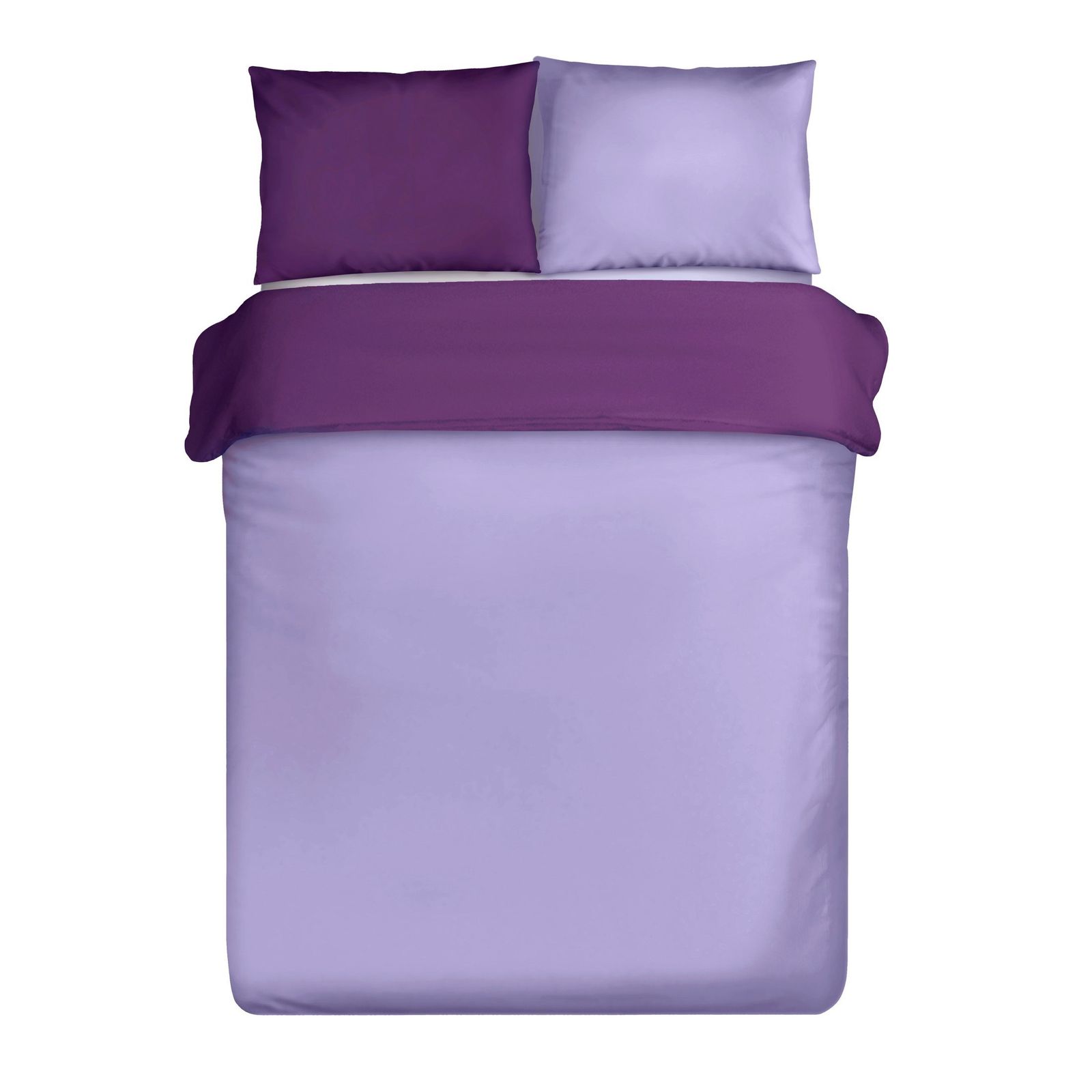 Set Lenjerie de Pat, Bumbac satinat, Eurofirany NOVA, 155x220 Violet