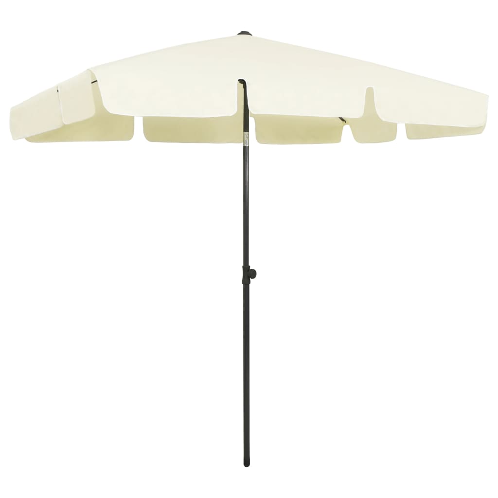 Umbrela de plaja/exterior rabatabila vidaXL, 200 x 125 cm, Galben