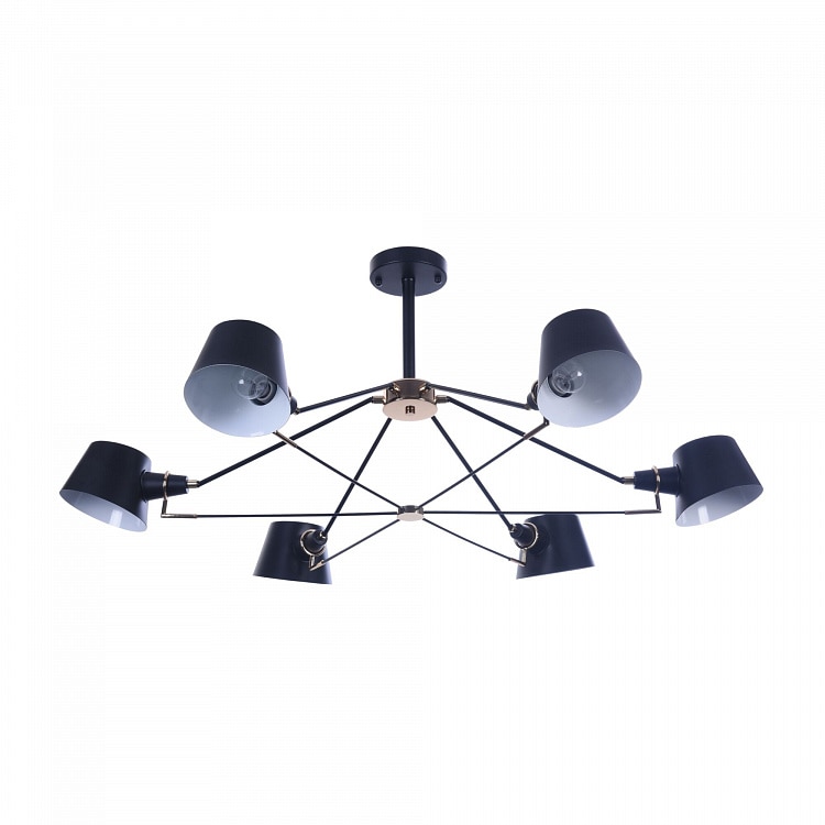 Lustra Maytoni Modern Abigail, Negru, 6 x E14 40W