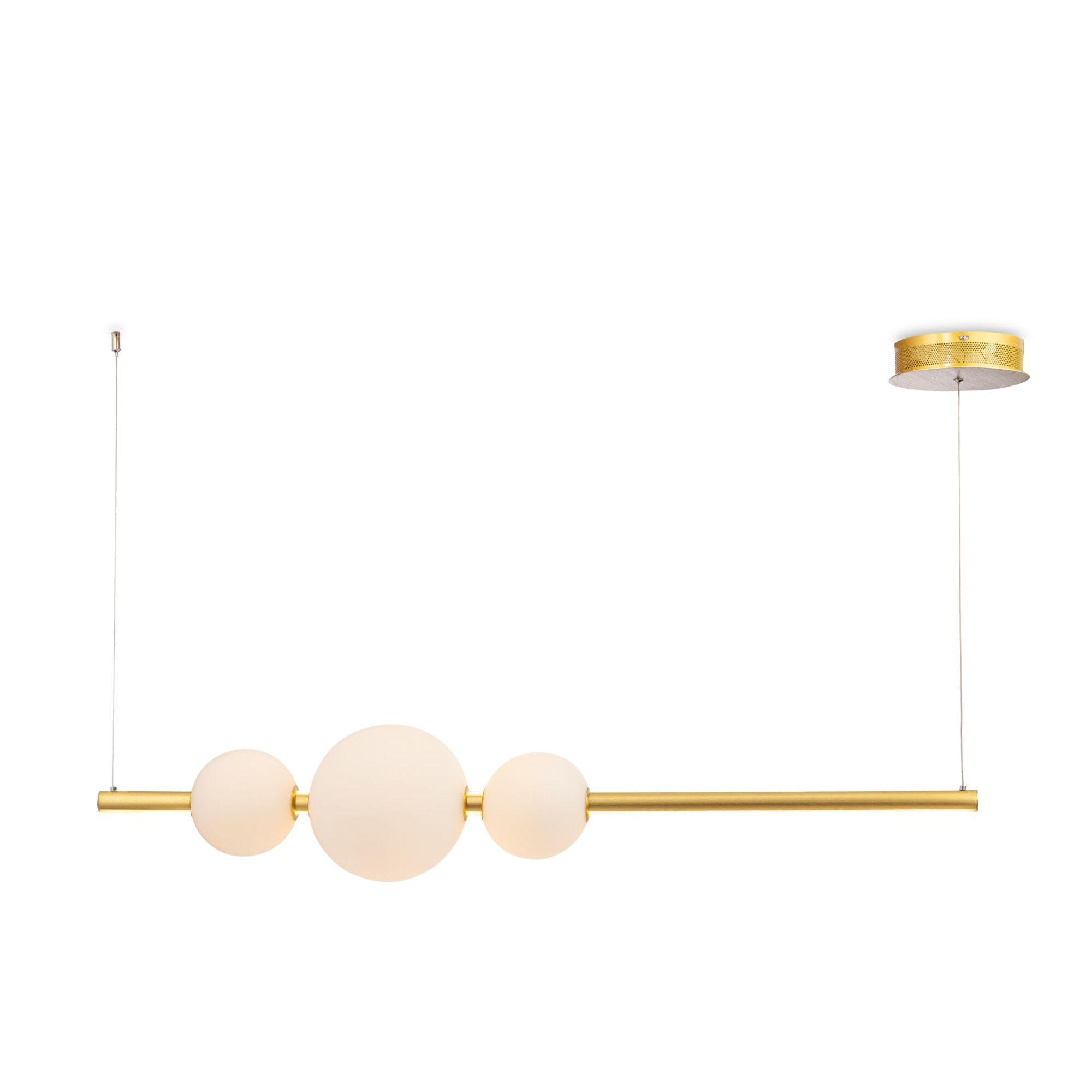 Lustra Maytoni Modern Freccia, Auriu, LED 3900 LM, 3000K, lumina calda