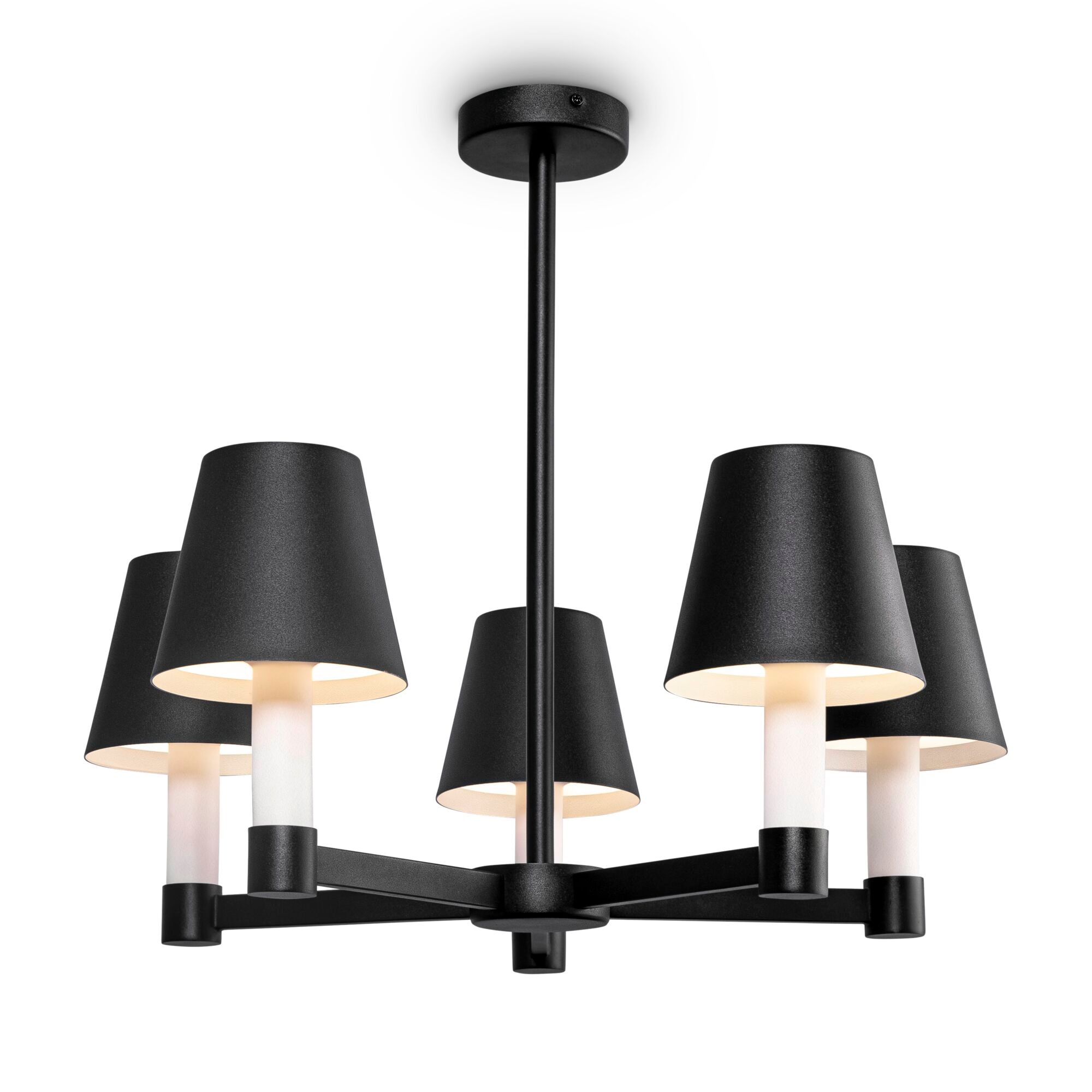 Lustra Maytoni Modern New Series 104, Negru, 5 x E14 40W