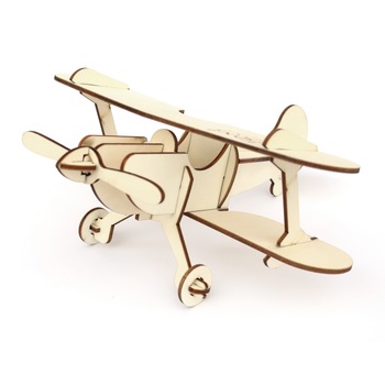 Puzzle 3D montessori avion din lemn 35 cm x 35 cm Puzzle 3D montessori avion din lemn 35 cm x 35 cm