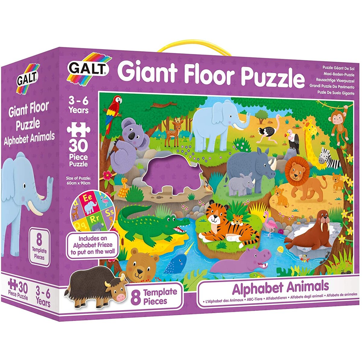 Puzzle Podea Alfabetul animalutelor (30 piese)