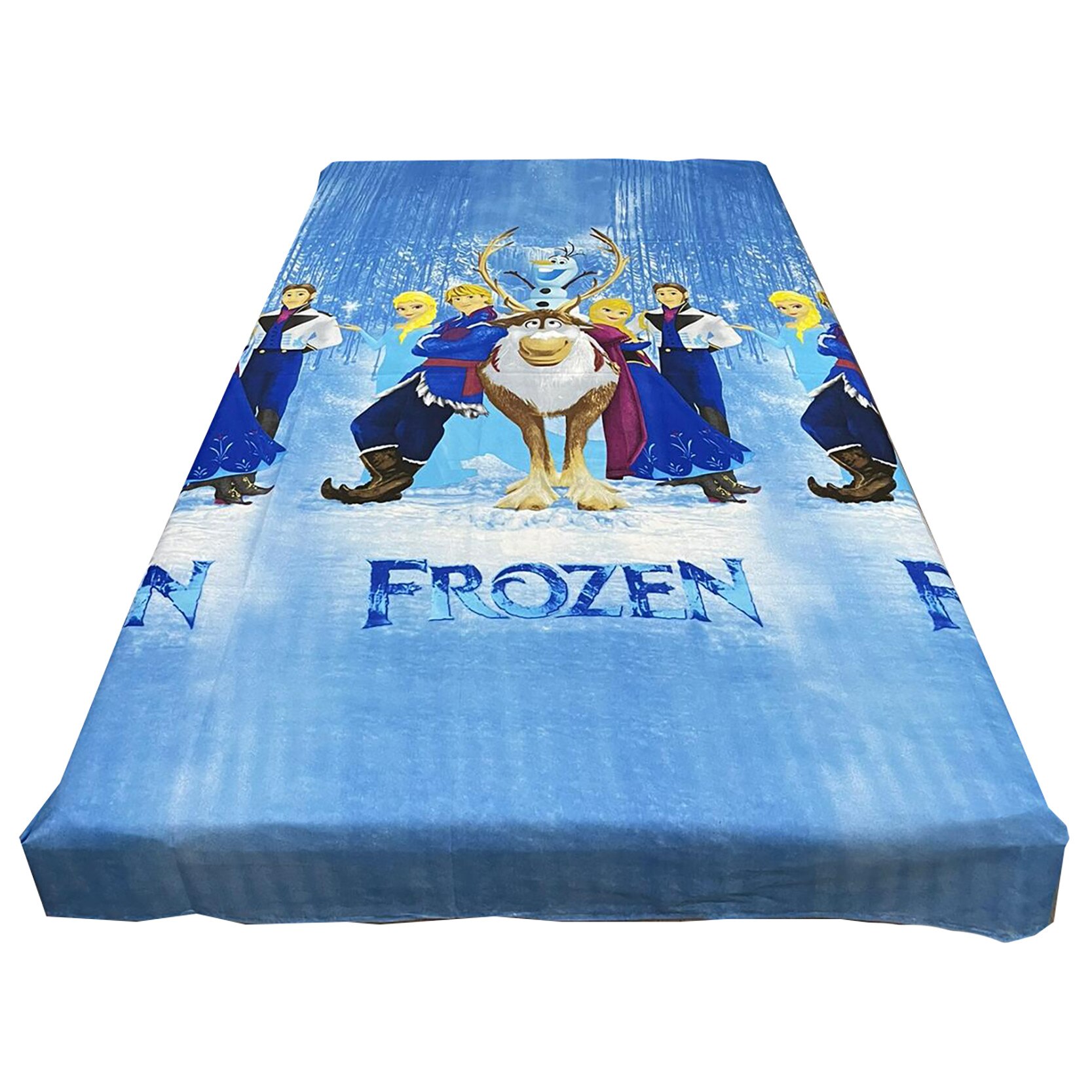 Cearceaf bleu 140x215cm pentru pat single, pentru saltea de 90 cm, 