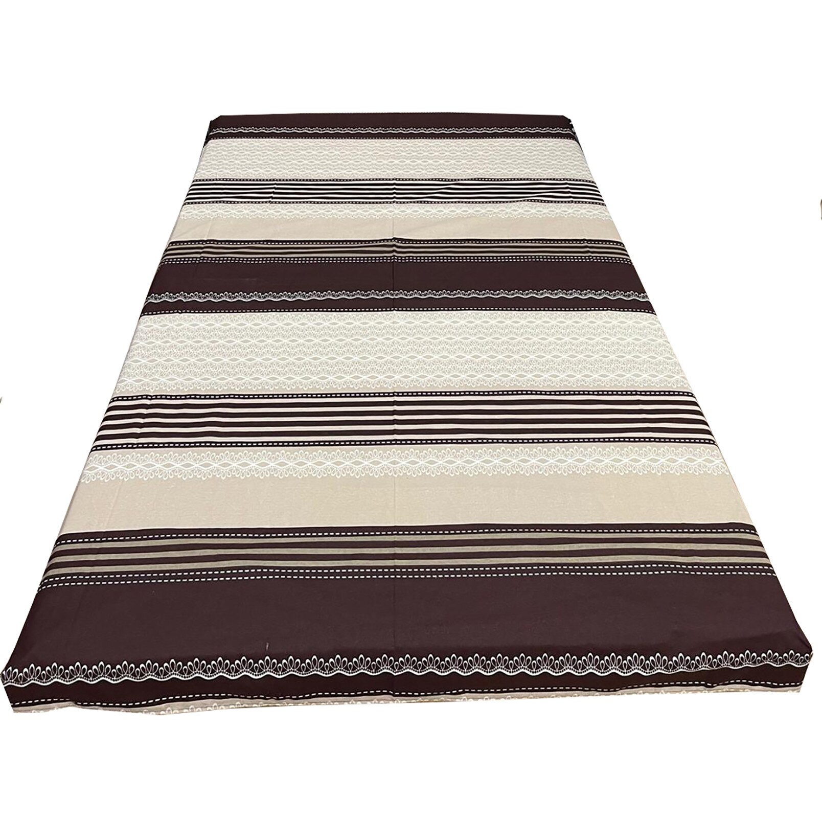 Cearceaf bej/maro 250x215cm pentru pat dublu, pentru saltea mai mare de 180cm, 