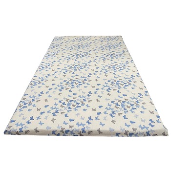 Cearceaf bleu/alb 210x215cm pentru pat mediu, pentru saltea intre 140-160cm,  Cearceaf bleu/alb 210x215cm pentru pat mediu, pentru saltea intre 140-160cm,