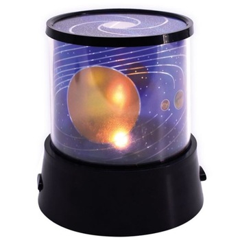 Proiector rotativ pentru camera copiilor, Design Sistemul solar, Multicolor Proiector rotativ pentru camera copiilor, Design Sistemul solar, Multicolor