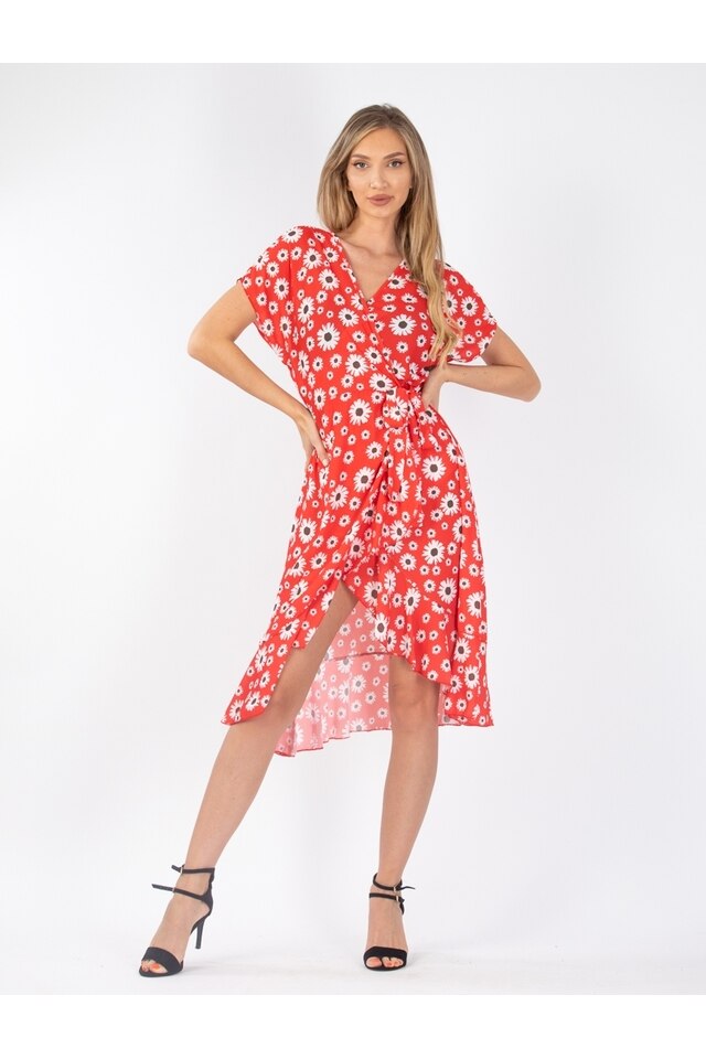 Rochie Dama Deonne Rosu, marime universala