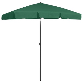 Umbrela de plaja/exterior rabatabila vidaXL, 180 x 120 cm, Verde