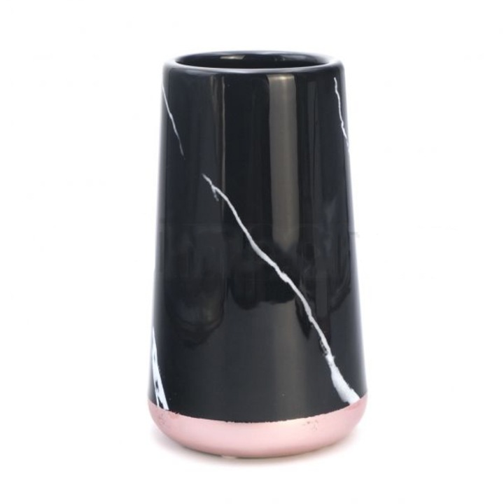 Vaza Decor Ceramica, 20x9 cm, Negru