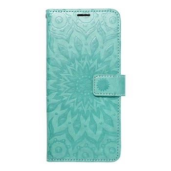 Husa Carte Mezzo pentru Samsung Galaxy A12, Inchidere Magnetica, Design Mandala, Verde