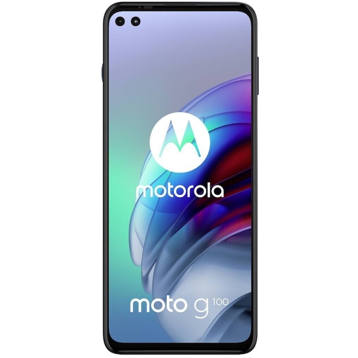 Telefon mobil Motorola G100, Dual SIM, 128GB, 8GB RAM, 5G, Slate Grey