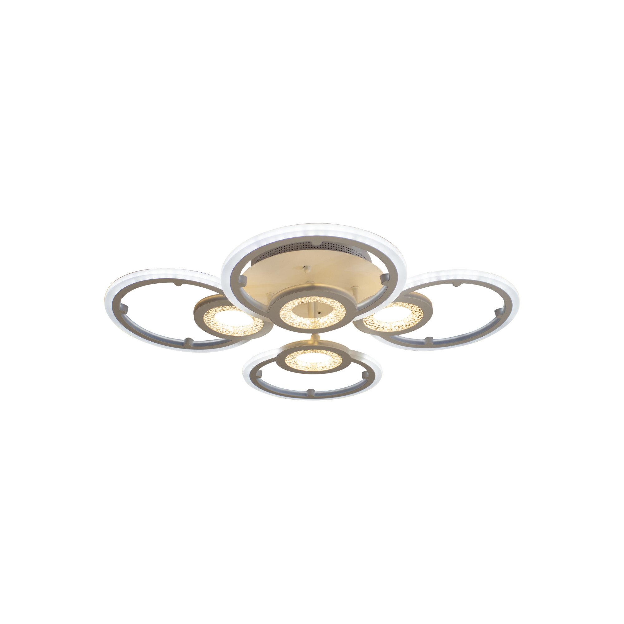 Lustra LED Clics Glowey, 120W, Reglabila prin Aplicatie IOS / Android si telecomanda, Lumina calda, rece, neutra