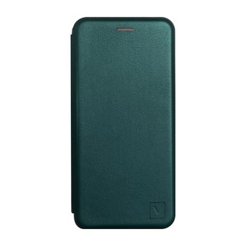 Husa Carte Elegance pentru Samsung Galaxy A12, Slim, Inchidere Magnetica, Verde