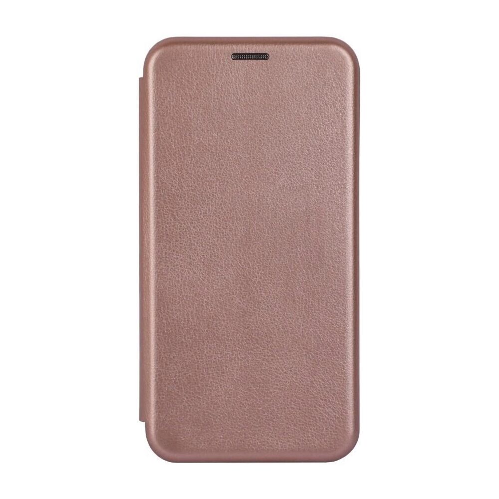 Husa Carte Elegance pentru Samsung Galaxy A12, Slim, Inchidere Magnetica, Rose Gold