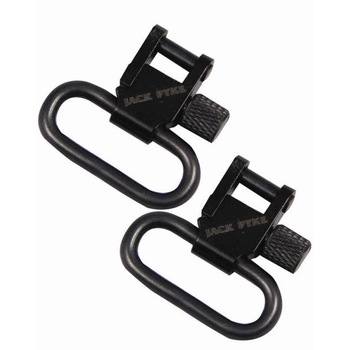 Set de 2 inele pentru prindere curea pat arma Jack Pyke, din metal, negru Set de 2 inele pentru prindere curea pat arma Jack Pyke, din metal, negru