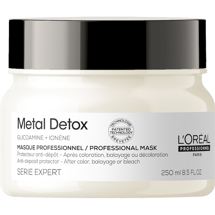 Маска за коса L'Oréal Professionnel Serie Expert Metal Detox, Professional, With metal deposit protection system, 250 мл