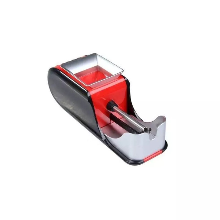 Aparat Electric Profesional de Facut Tigari SIKS, Injector de Tutun, Design Ergonomic, Accesorii Incluse, Compact, Culoare Rosu/Negru