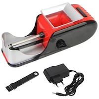 Aparat Electric Profesional de Facut Tigari SIKS, Injector de Tutun, Design Ergonomic, Accesorii Incluse, Compact, Culoare Rosu Negru