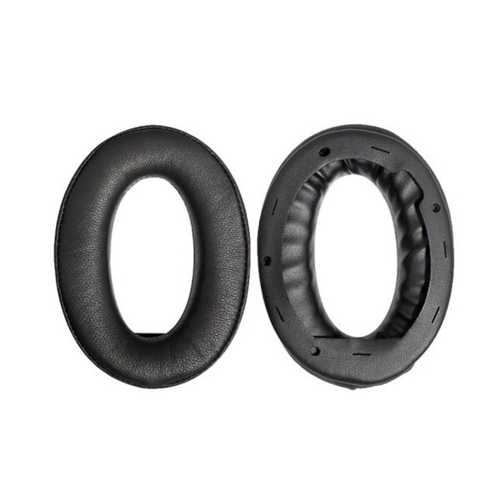 Set 2 bureti PadForce pentru casti Sony WH-1000XM4 - Negru, Piele naturala