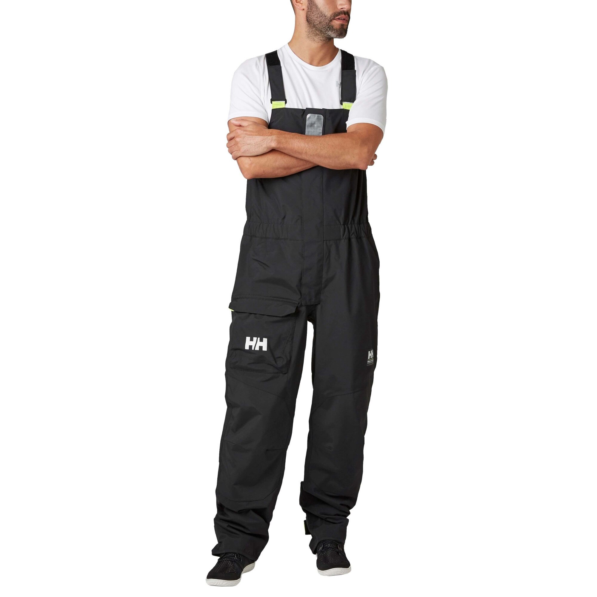 Pantaloni de iahting barbati, Helly Hansen Pier 3.0 Bib, Negru