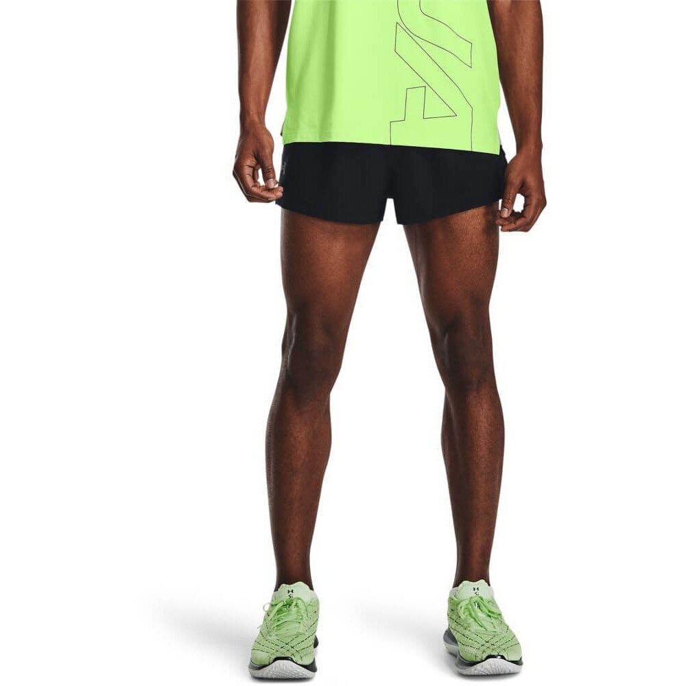 Pantaloni sport barbati, Under Armour UA Launch SW Split Short, Negru