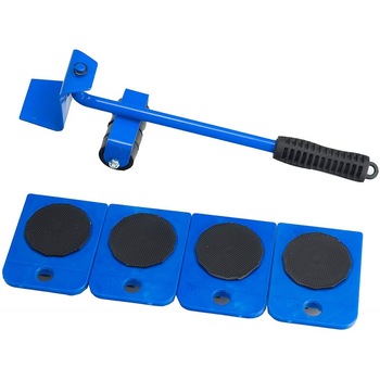 Set pentru ridicat si transportat mobila, PROCART, 4 role, maneta maner antiaderent, max 150 kg Set pentru ridicat si transportat mobila, PROCART, 4 role, maneta maner antiaderent, max 150 kg