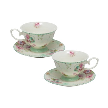 Set 2 cesti Garden Flowers, Charisma, Portelan, 150 ml Set 2 cesti Garden Flowers, Charisma, Portelan, 150 ml