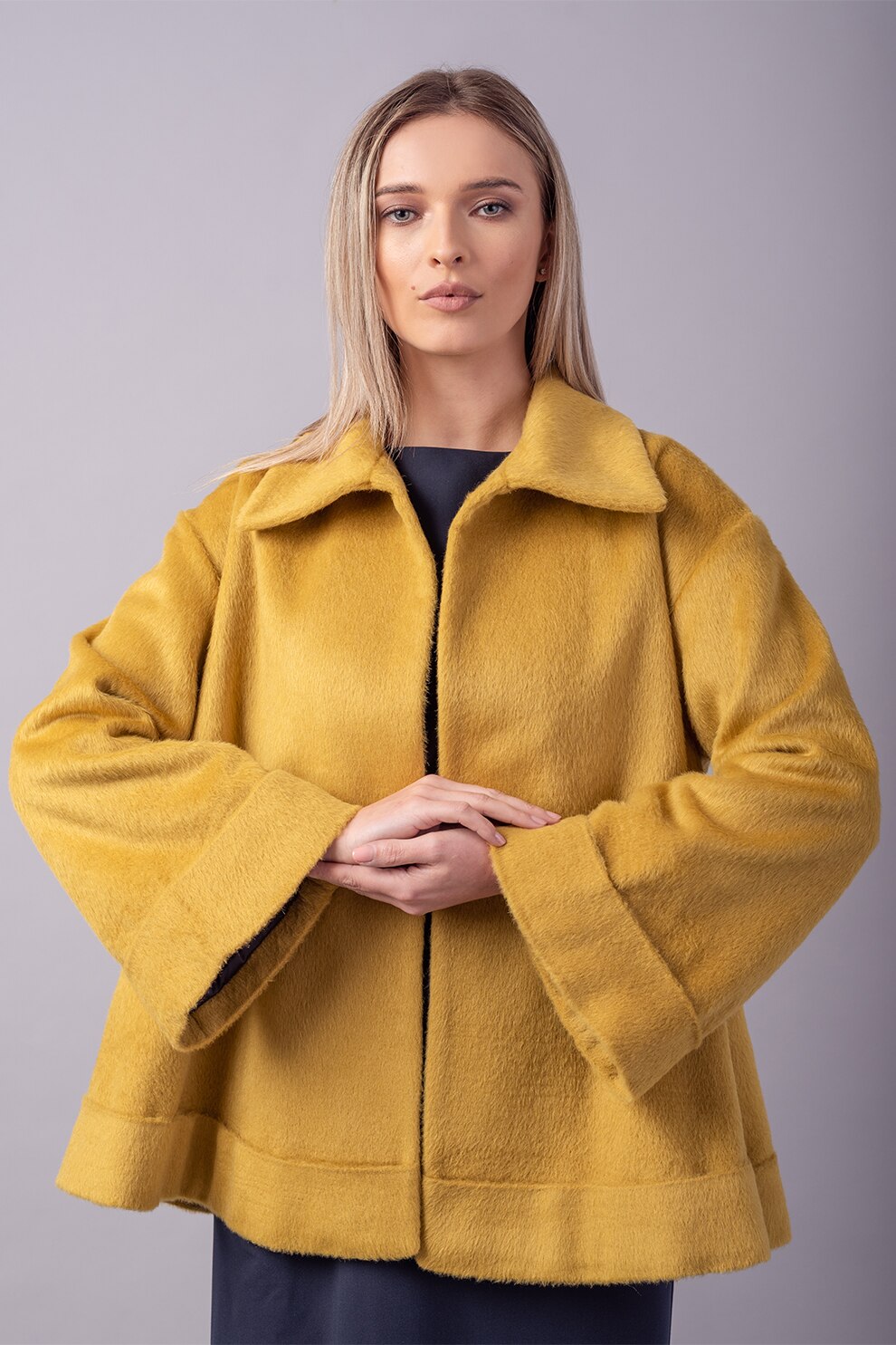 Couture de Marie, Palton lejer de lana, Galben sofran