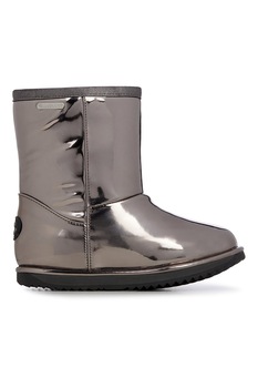 Emu, Cizme de piele lacuita, fara inchidere Brumby, Argintiu inchis Emu, Cizme de piele lacuita, fara inchidere Brumby, Argintiu inchis