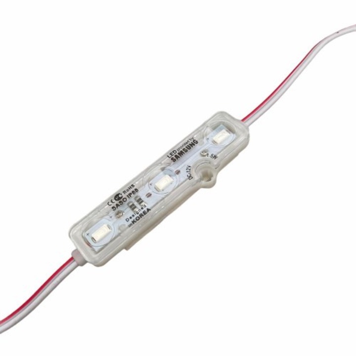 Bara cu LED, 12V, roz, 3 leduri - 158072