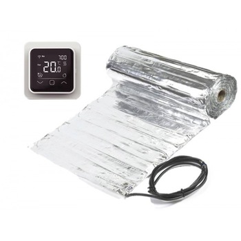 Covor Incalzire In Pardoseala Aluminiu 9 M² - 1260 W Cu Termostat C16 Covor Incalzire In Pardoseala Aluminiu 9 M² - 1260 W Cu Termostat C16
