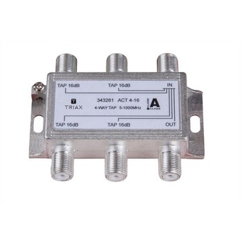 Splitter 4 iesiri TAP 16dB, 5-1000 MHz, Triax, seria GOLD - ACT 4-16 Splitter 4 iesiri TAP 16dB, 5-1000 MHz, Triax, seria GOLD - ACT 4-16