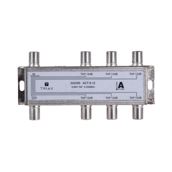 Splitter 6 iesiri TAP 12dB, 5-1000 MHz, Triax, seria GOLD - ACT 6-12