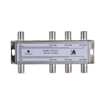 Splitter 6 iesiri TAP 12dB, 5-1000 MHz, Triax, seria GOLD - ACT 6-12 Splitter 6 iesiri TAP 12dB, 5-1000 MHz, Triax, seria GOLD - ACT 6-12
