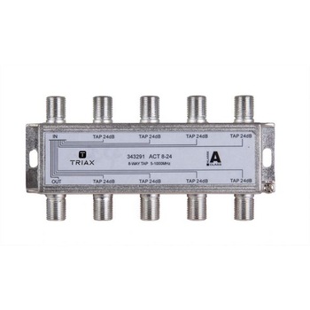 Splitter 8 iesiri TAP 24dB, 5-1000 MHz, Triax, seria GOLD - ACT 8-24 Splitter 8 iesiri TAP 24dB, 5-1000 MHz, Triax, seria GOLD - ACT 8-24