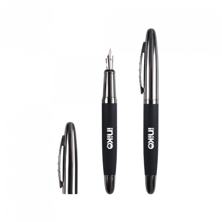 Stilou metalic by Iniko, culoare neagra, model A267F