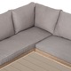 Coltar 4 piese cu spatiu depozitare gradina/terasa Maison Mex BAXTER L 305 l 176 H 73 natur/bej