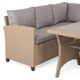 Coltar 4 piese cu spatiu depozitare gradina/terasa Maison Mex BAXTER L 305 l 176 H 73 natur/bej