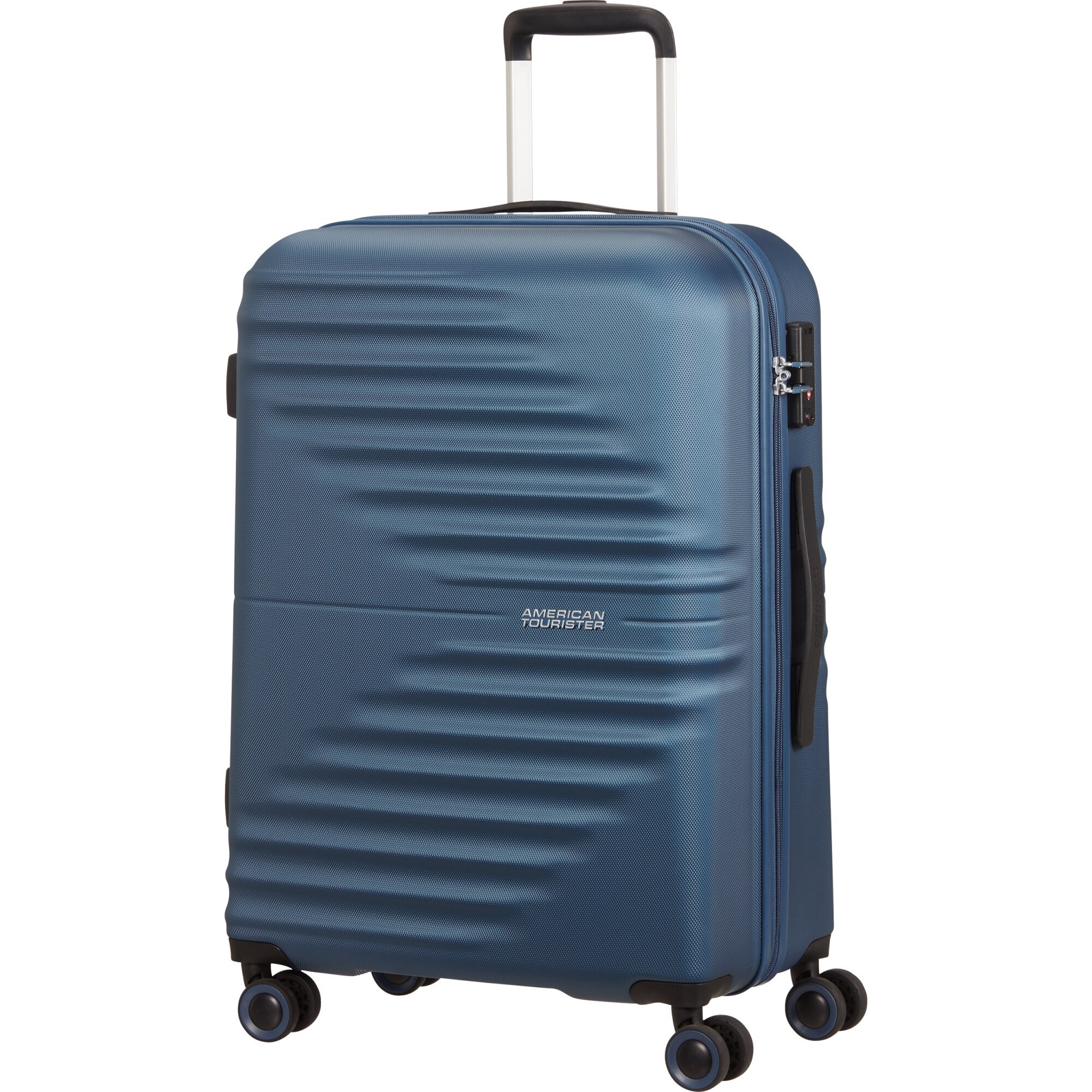 Troler American Tourister Wavetwister, Albastru, 47 x 27 x 66